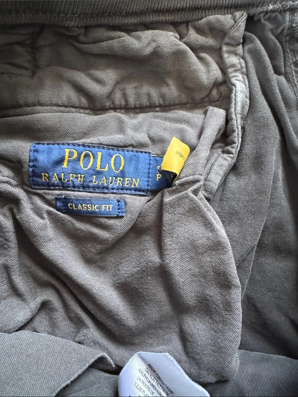 NWOT Men’s Polo Ralph Lauren Dark Grey Utility Classic Fit 9” Cargo Shorts S